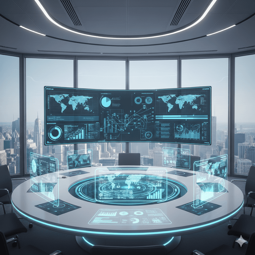 AI ERP dashboard overview